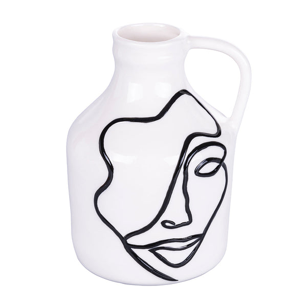 Vaso con Viso 14x13x19 cm in Ceramica VdE Tivoli 1996 Vis a Vis prezzo