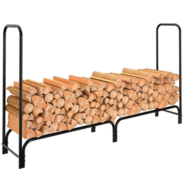 sconto Portalegna Supporto Metallo Porta Legna Interno Legnaia Camino Stufa 200x36x115