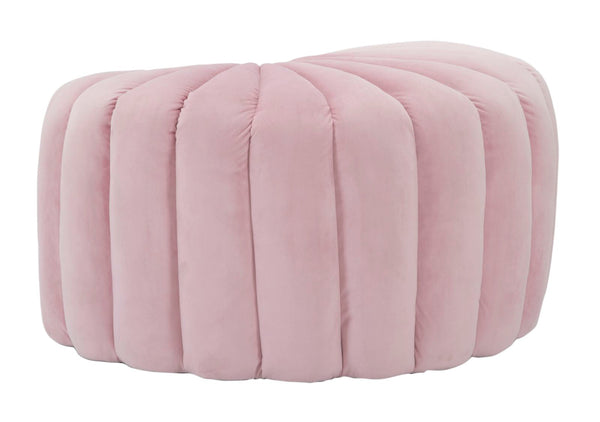 Pouf Coquillage Rose 80x54x42 cm en Bois Éponge et Polyester Rose online