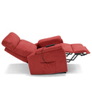 Poltrona Alzapersona Elettrica 2 motori 80x99x97 cm In Tessuto Jazz Denver Rossa