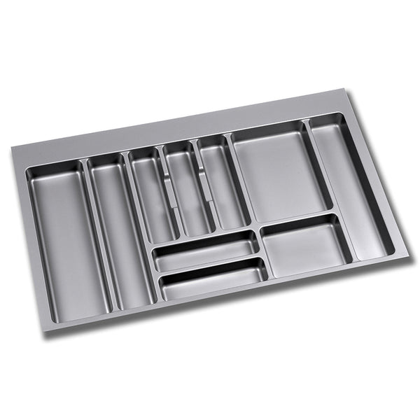 Range-couverts en plastique gris Emuca pour tiroirs de cuisine 90 cm online