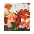 Quadro dipinto fiori cm 80x80x4