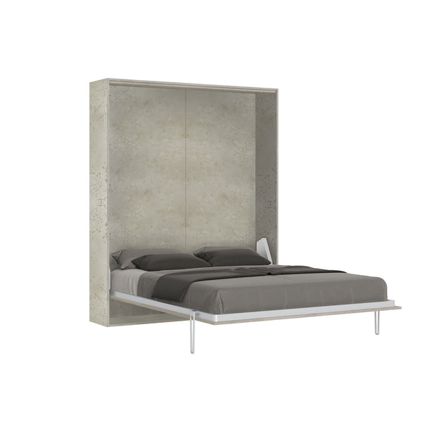 Letto Matrimoniale a Scomparsa Salvaspazio Kentaro H210,5 Cashmere Grigio sconto