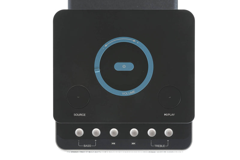 Altoparlante Speaker a Torretta 120W Wireless con Radio in Tessuto Kooper Techno Grigio