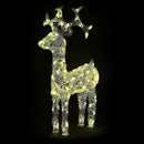 Renna Luminosa Natalizia Esterno 82 cm Decorazione Addobbo Natale Bianco Caldo