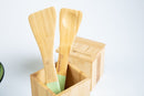 Set Cucina Verde Arancio e Legno 6 Pezzi