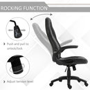 Sedia da Gaming Ergonomica 66,5x51x115-125 cm in Similpelle  Nera
