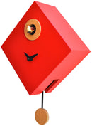 Orologio a Cucù da Parete 25x25x11cm Pirondini Italia Rombino Rosso