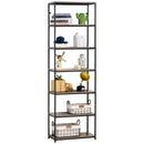 Libreria 7 Ripiani 60x29,5x189 cm in Metallo e Legno 