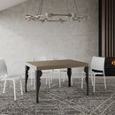 Tavolo Allungabile 120-224x90x77 cm Paxon Premium Tortora Telaio Antracite 