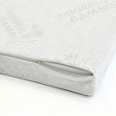 Topper Memory Con Fodera in Poliestere e Bamboo Bianco Varie Misure