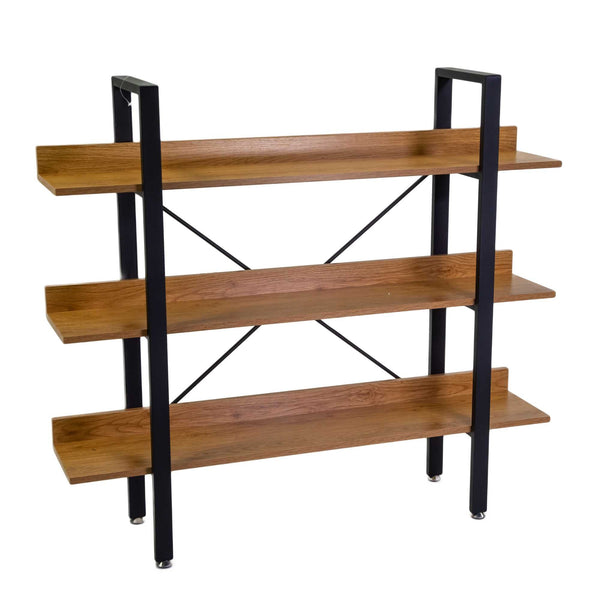 online Libreria 3 ripiani 120x28xh108 cm in Metallo e Legno Achille Naturale