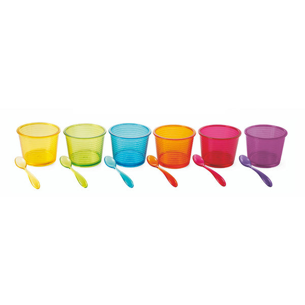 Lot de 6 coupes à glace en polycarbonate avec cuillère à glace Villa d'Este acquista