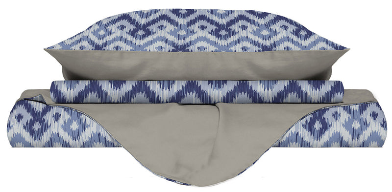 Copripiumino con Stampa sul Sacco e Federe Doubleface Rombi