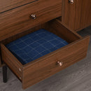 Mobiletto 3 Cassetti 1 Anta 102x50x76,5 cm in Legno  Ciliegio