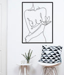 Pannello da Muro Nudity 60x1x80 cm in Ferro 