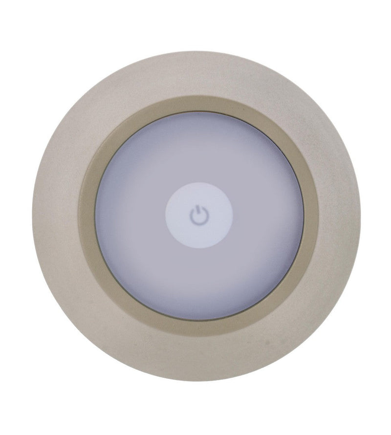 Lampada  da Tavolo Ø12x38 cm in Metallo Etna Tortora