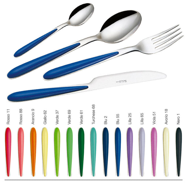 prezzo Service de Couverts 24 Pièces en Acier Eme Caribe Diverses Couleurs