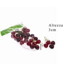 Set 4 Ciliegi Artificiali per 2, 15 pezzi Altezza 3 cm 