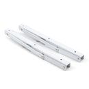 Lotto di 4 Staffe Pieghevole per Mensola L 200 Verniciato Bianco Acciaio Emuca