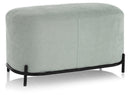 Panca 82x42x45 cm in Tessuto Verde