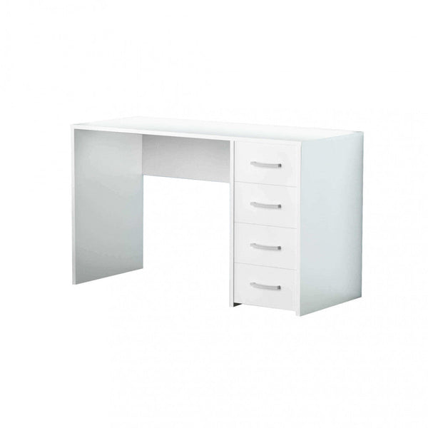 Bureau Pc Blanc Topaze 120x50x74 h cm en Panneau de particules Bilaminé Blanc online