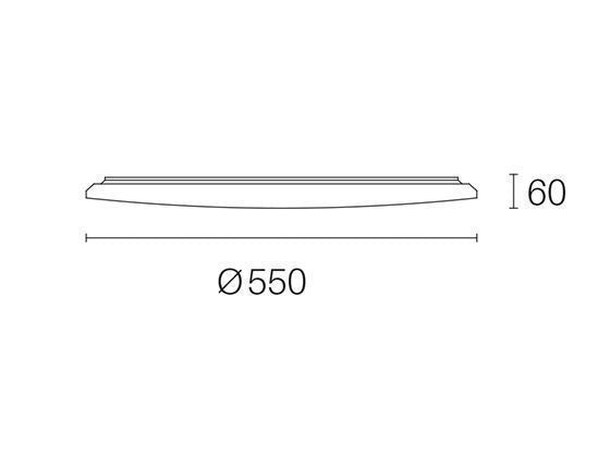 Plafoniera Tonda a LED da Interno 40W con Dispositivo CCT3 Sovil Bianca