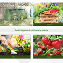 Serra da Giardino per Piante 180x90x90 cm con 2 Coperture Verde