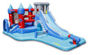 Castello Giostra Gonfiabile Acquatico Splash Park con Pompa Happy Hop