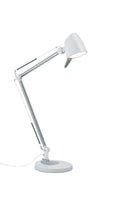 Lampada tavolo da Interno a LED in Metallo Bianco Opaco