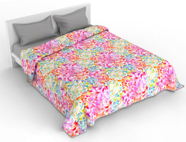 Couette 1 Carré et Demi 100gr avec Imprimé Printemps Microfibre prezzo