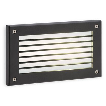 Grande Lampe à Encastrer avec Grille de Couleur Grise pour Route Extérieure Ligne Livos sconto