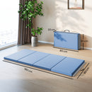 Tappetino da Ginnastica Pieghevole 180x80x5 cm Materassino Fitness Spesso 5 cm e Antiscivolo in Schiuma EPE Azzurro      