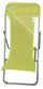 Chaise longue pliante en acier et textilène vert