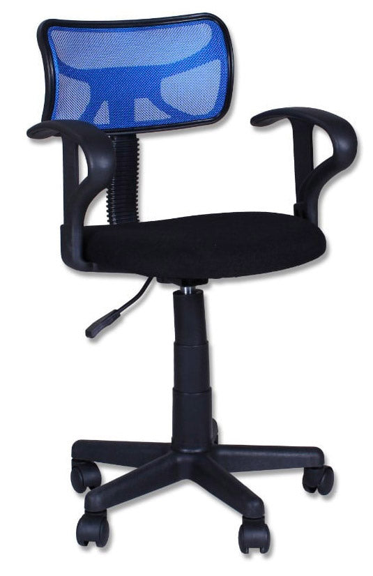 Chaise de travail en tissu bleu Vandi sconto