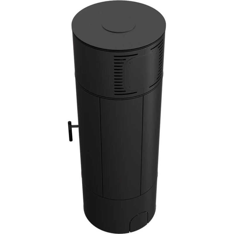 Stufa a Legna 10KW in Acciaio Flig Murrieta Nera