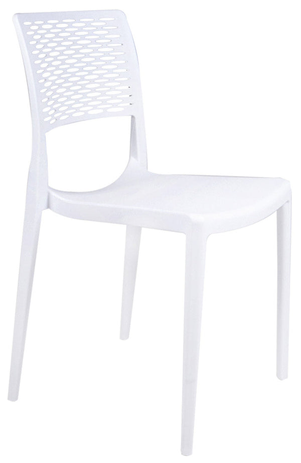 Lot de 4 chaises de jardin en polypropylène blanc Vandi online
