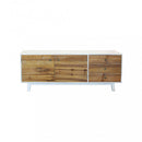Mobile TV Barclay 178x45x66 h cm in Legno Bianco