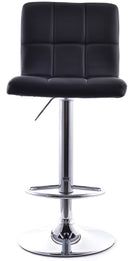 Sgabello con Alzata a Gas e Seduta Girevole in Similpelle Vandi Rosso