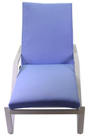 Lettino Prendisole da Giardino in Alluminio Cuscino con Doppia Fodera Boston