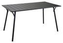 Tavolo da Giardino Pieghevole 140x80x74 cm in Ferro Rovigo Antracite