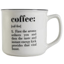 Tazza "coffee" double faces Ø9,2x8,7 cm in New Bone China VdE Tivoli 1996 Bianco