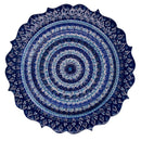 Piatto Decorativo Ø30xh3 cm in Ceramica Blu