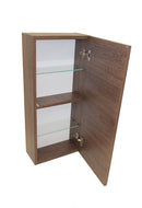 Pensile da Bagno 1 Anta Push 35x18x78,2 cm in Legno TFT Ibiza Tabacco Scuro