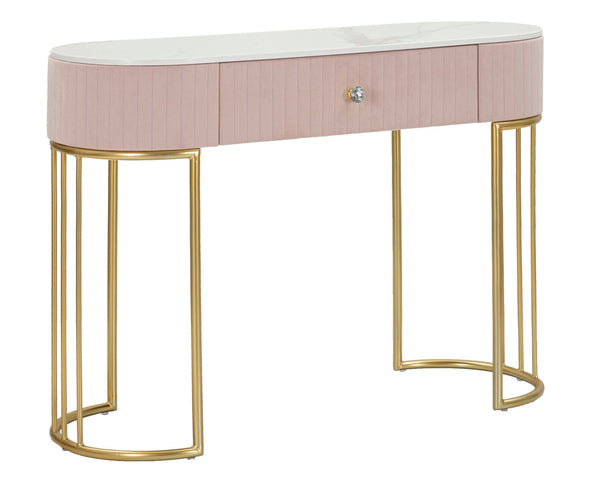 Console Montpellier Rosa 100x40x75 cm in Ferro Legno 