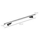 Barre Portapacchi per Auto in Lega di Alluminio 125 cm Max 75 Kg Grigio