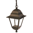 Lampada Sospesa Colore Nero per Esterno Linea Mini Quadrata Sovil