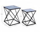 Set 2 Tavolino Neapolis K24 in Metallo