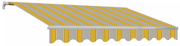 Auvent Barre Carrée Tissu Acrylique Masi Ligne Jaune Différentes Tailles acquista