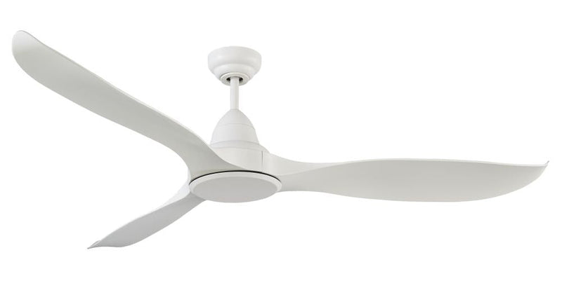 Ventilatore da Soffitto con 3 Pale in Abs Ø132 cm 5 Velocità Martec Wave Bianco
